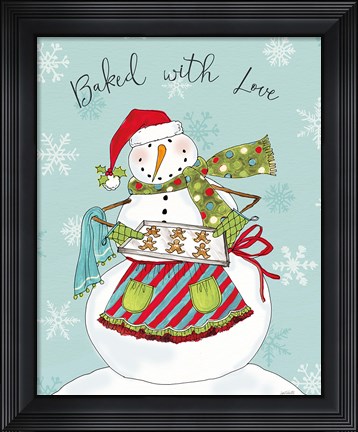 Framed Baked with Love V Print
