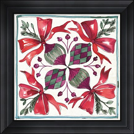 Framed Seasonal Charm IX Print