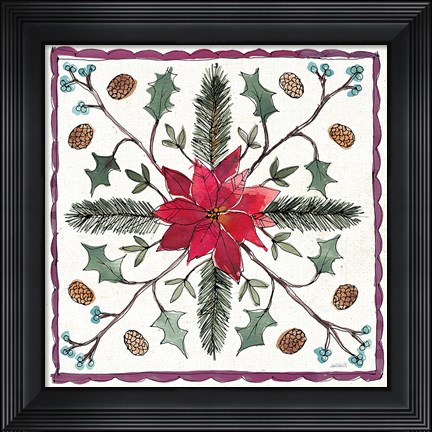 Framed Seasonal Charm VIII Print