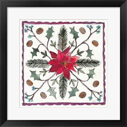 Framed Seasonal Charm VIII Print