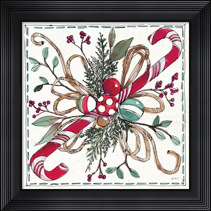 Framed Seasonal Charm VI Print