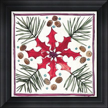 Framed Seasonal Charm VII Print