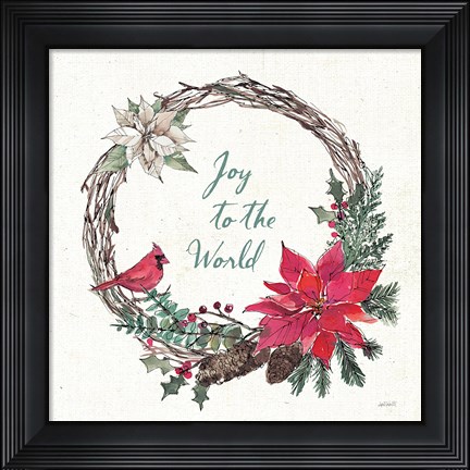 Framed Seasonal Charm V Print