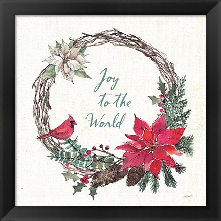 Framed Seasonal Charm V Print