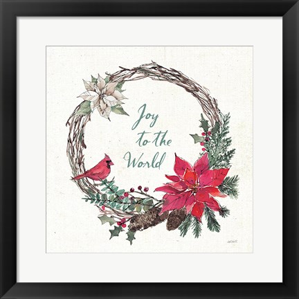 Framed Seasonal Charm V Print