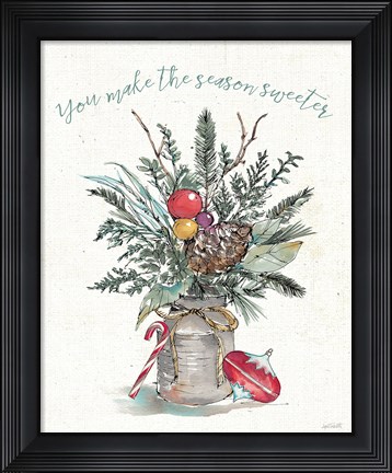 Framed Seasonal Charm II Print