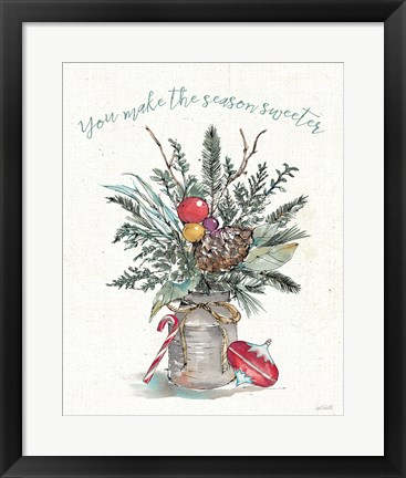 Framed Seasonal Charm II Print