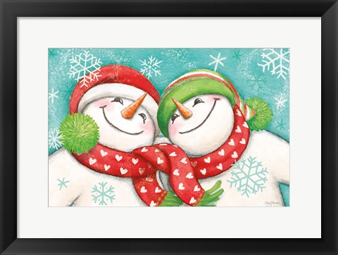 Framed Let it Snow II Eyes Open Print