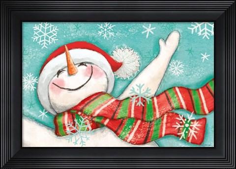 Framed Let it Snow I Eyes Open Print