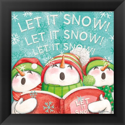 Framed Let it Snow VIII Eyes Open Print