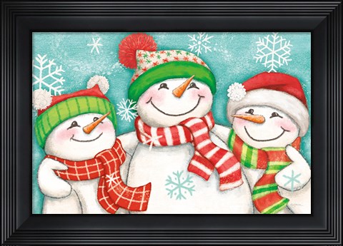 Framed Let it Snow III Eyes Open Print