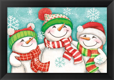 Framed Let it Snow III Eyes Open Print