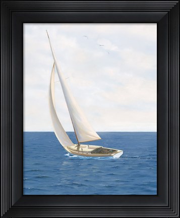 Framed Day at Sea II Print