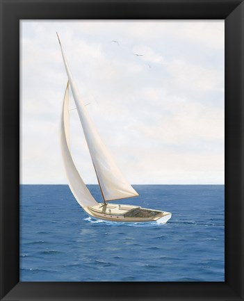 Framed Day at Sea II Print