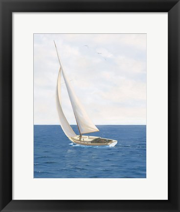 Framed Day at Sea II Print