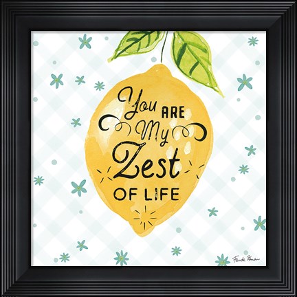 Framed Mellow Yellow III Print