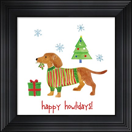 Framed Christmas Critters IV Print