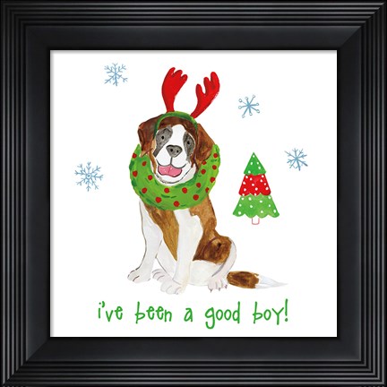 Framed Christmas Critters II Print