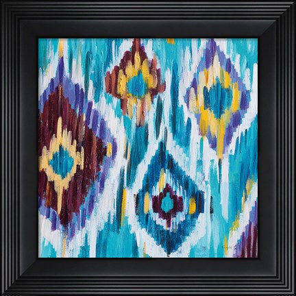 Framed Ikat Jewel III Print