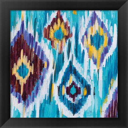 Framed Ikat Jewel III Print