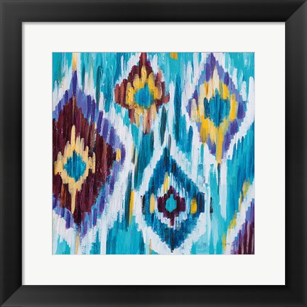 Framed Ikat Jewel III Print