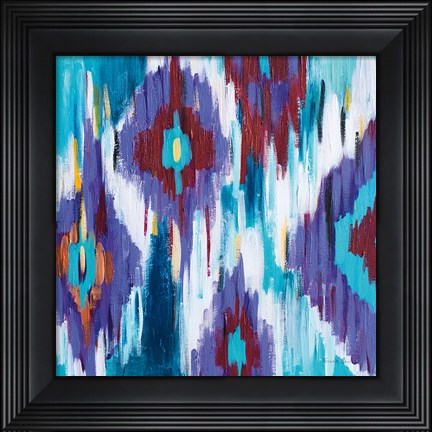 Framed Ikat Jewel II Print