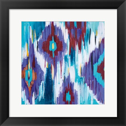 Framed Ikat Jewel II Print