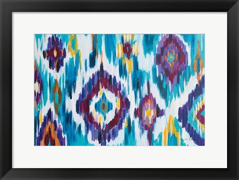 Framed Ikat Jewel I Print