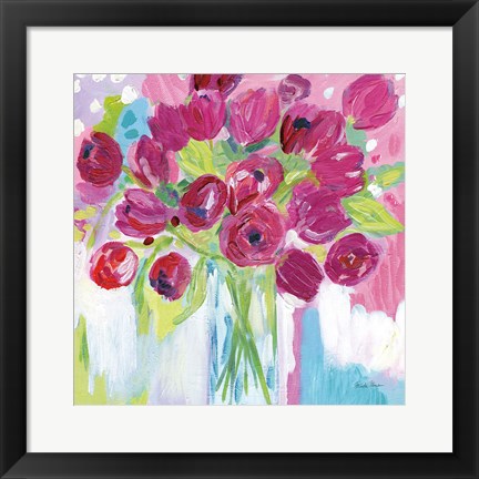 Framed Joyful Tulips Print