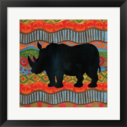 Framed African Animal IV Print