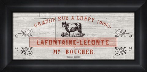 Framed Animal Bill of Sales II Gray Wood Print