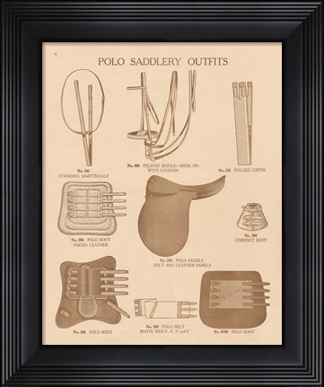 Framed Equine Riding Gear II v2 Print