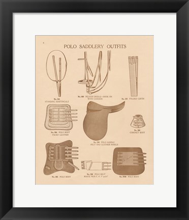 Framed Equine Riding Gear II v2 Print