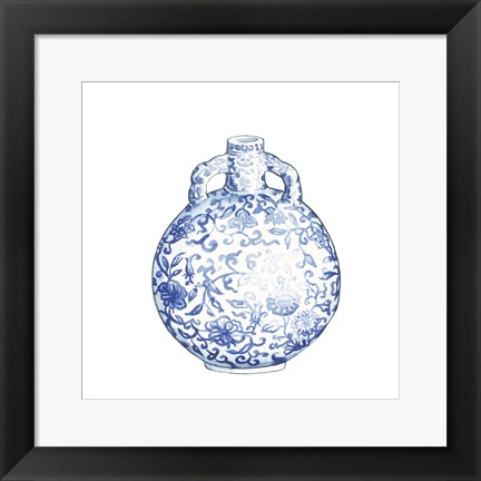 Framed Ginger Jar IV on White Print