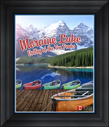 Framed Moraine Lake Print