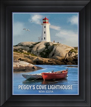 Framed Peggy&#39;s Cove Print
