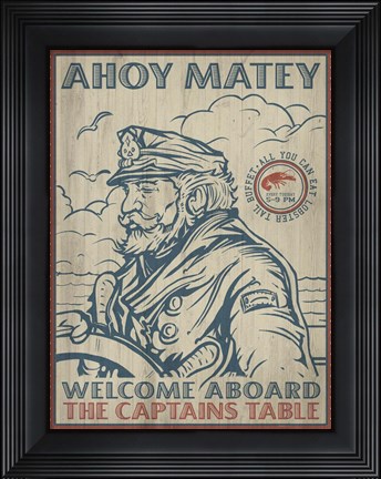 Framed Captains Table Print