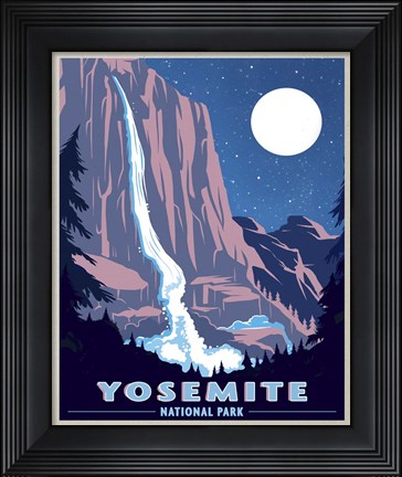 Framed Yosemite New Night Print
