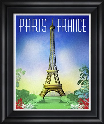 Framed Springtime in Paris Print