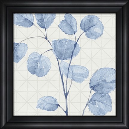 Framed Mixed Greens LII Blue Print