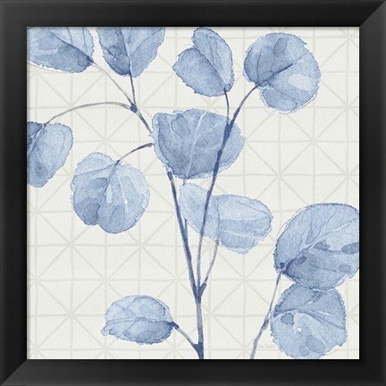 Framed Mixed Greens LII Blue Print