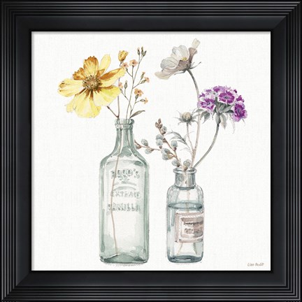 Framed Country Weekend X v2 Yellow Purple Print