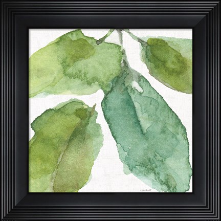 Framed Blue and Green Garden VIII Print