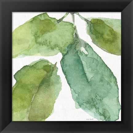 Framed Blue and Green Garden VIII Print