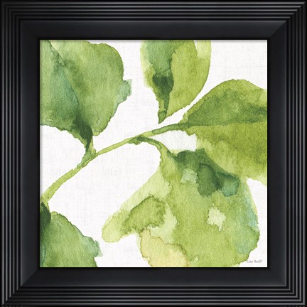 Framed Blue and Green Garden VII Print