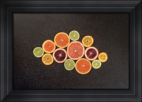 Framed Citrus Drama I Print
