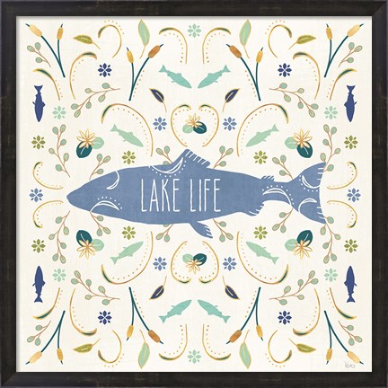 Framed Otomi Lake V Print