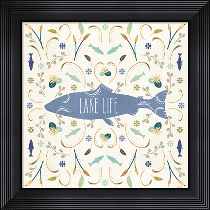 Framed Otomi Lake V Print