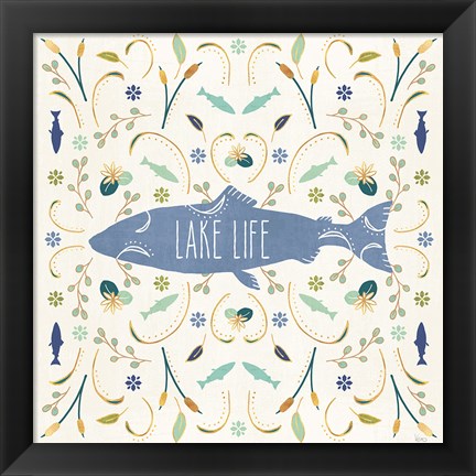 Framed Otomi Lake V Print