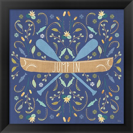 Framed Otomi Lake III Dark Print